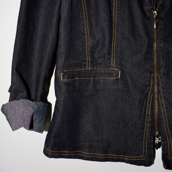 Bisou Bisou Deep Indigo Denim Jacket - Picture 4 of 7